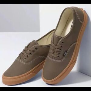 Vans Authentic - Army Green Canvas with Gum Sole - 8.5M
